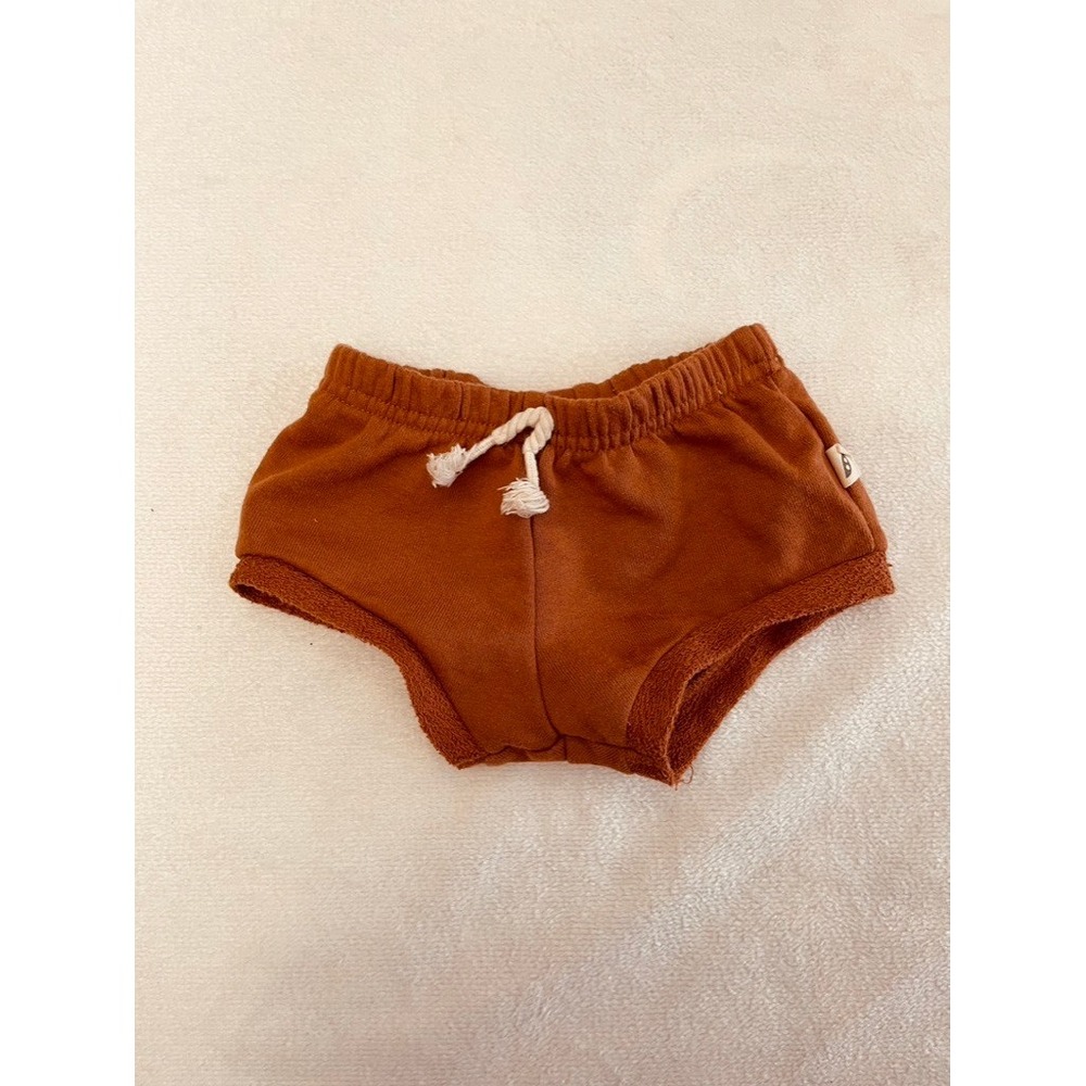 Easy Peasy Baby Toddler Bloomers Shorts Rust Orange Drawstring Diaper Cover 3-6M